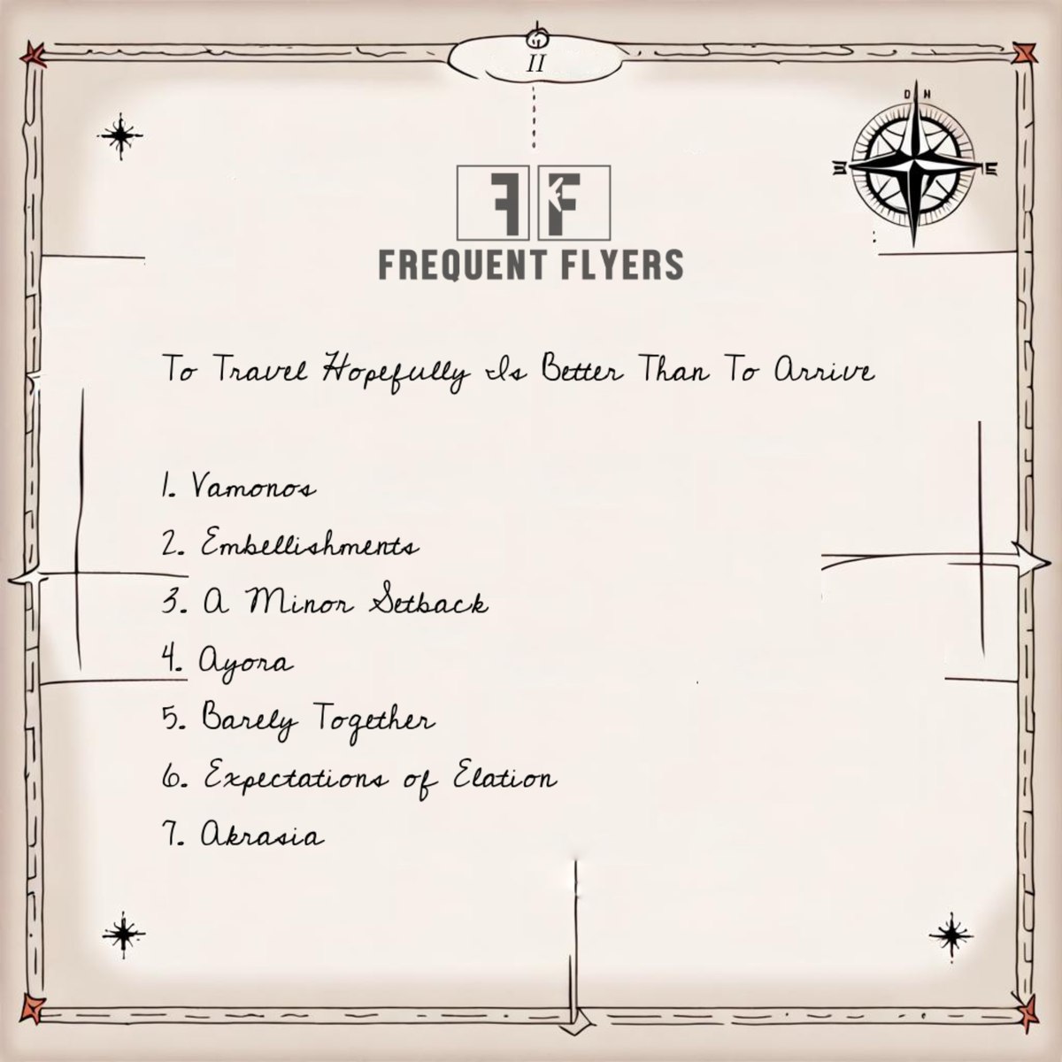 To Travel Hopefully Is Better Than To Arrive — album artwork, back cover